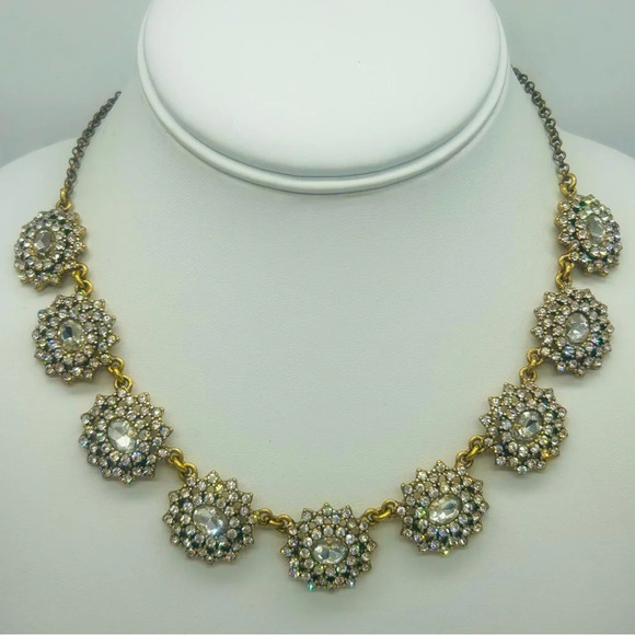 J. Crew Jeweled Disc Necklace - Picture 1 of 3